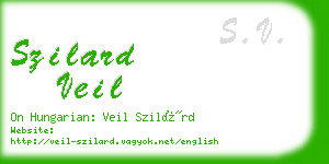 szilard veil business card